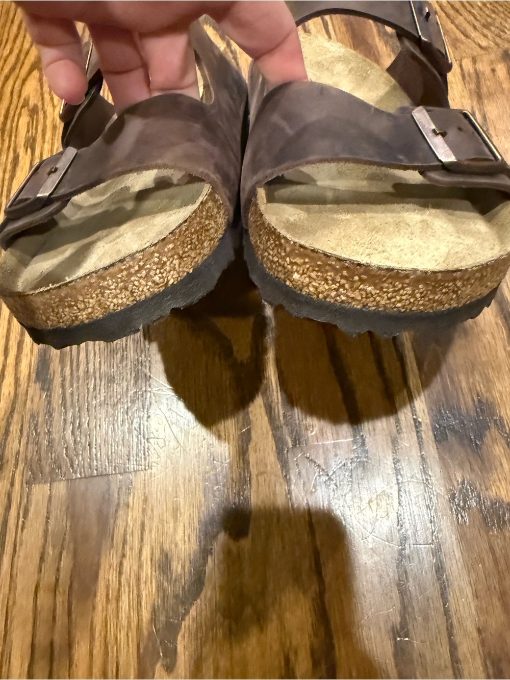 Birkenstock Men’s Arizona Soft Two-Strap Slide Sandals 12/12.5 - only worn once - Picture 4 of 9
